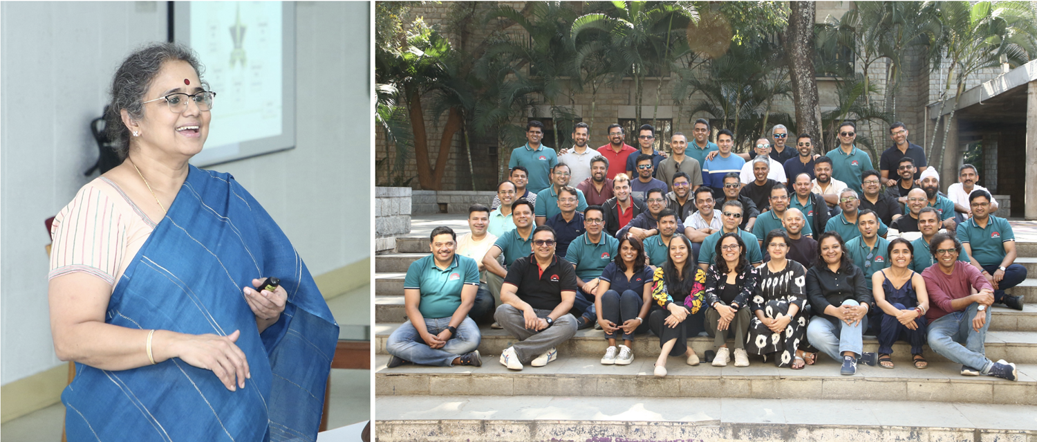 The PGP Class of 2005 celebrated their 20-year reunion on campus on 13th December 2025. Prof. Vasanthi Srinivasan, OBHRM area, IIMB, engaged with the alumni and shared updates about the Institute.